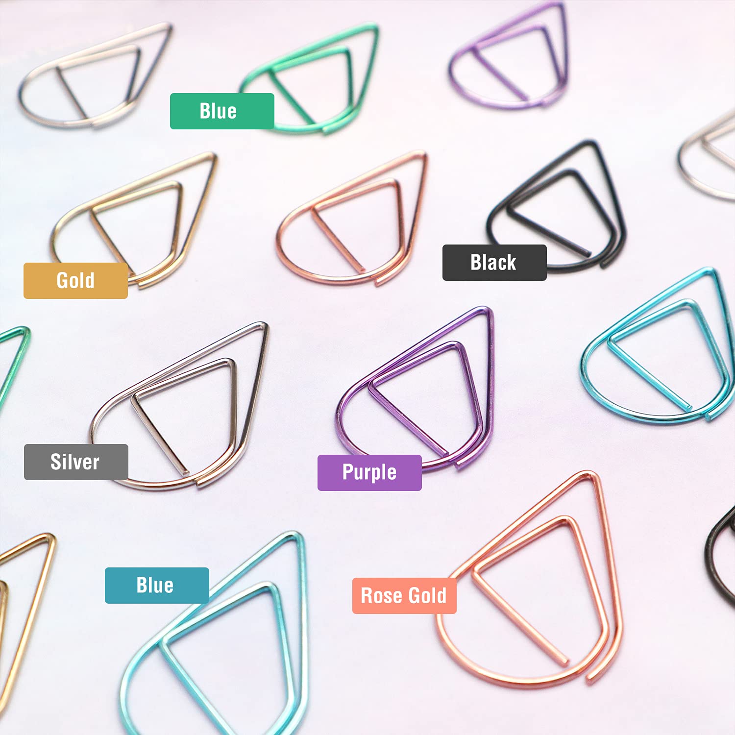 Silver Teardrop Metal Paperclips For Wedding Invitations & Stationery – Forever Paper Co - View #4
