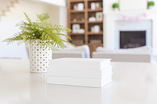 Miniatura 6 de CovoBook - Libro de tapa dura en blanco real, cuaderno de bocetos, diario de invitados de boda, juego de accesorios para fotos, mesa auxiliar,