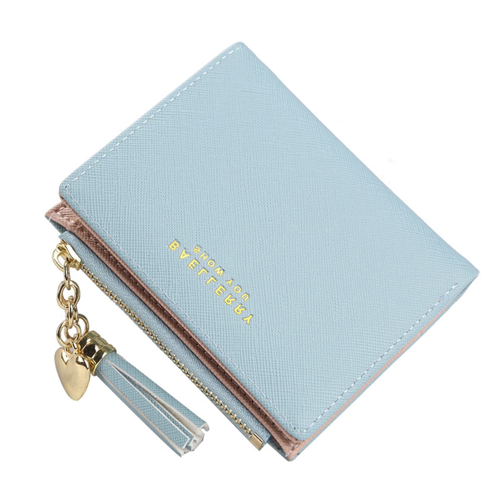 Portafoglio Piccolo Da Donna Con Cerniera – Borsellino A Foglia In Finta Pelle Rosa, Portamonete Con Scomparti Per Carte E Banconote, Misura 11,5x10 Cm