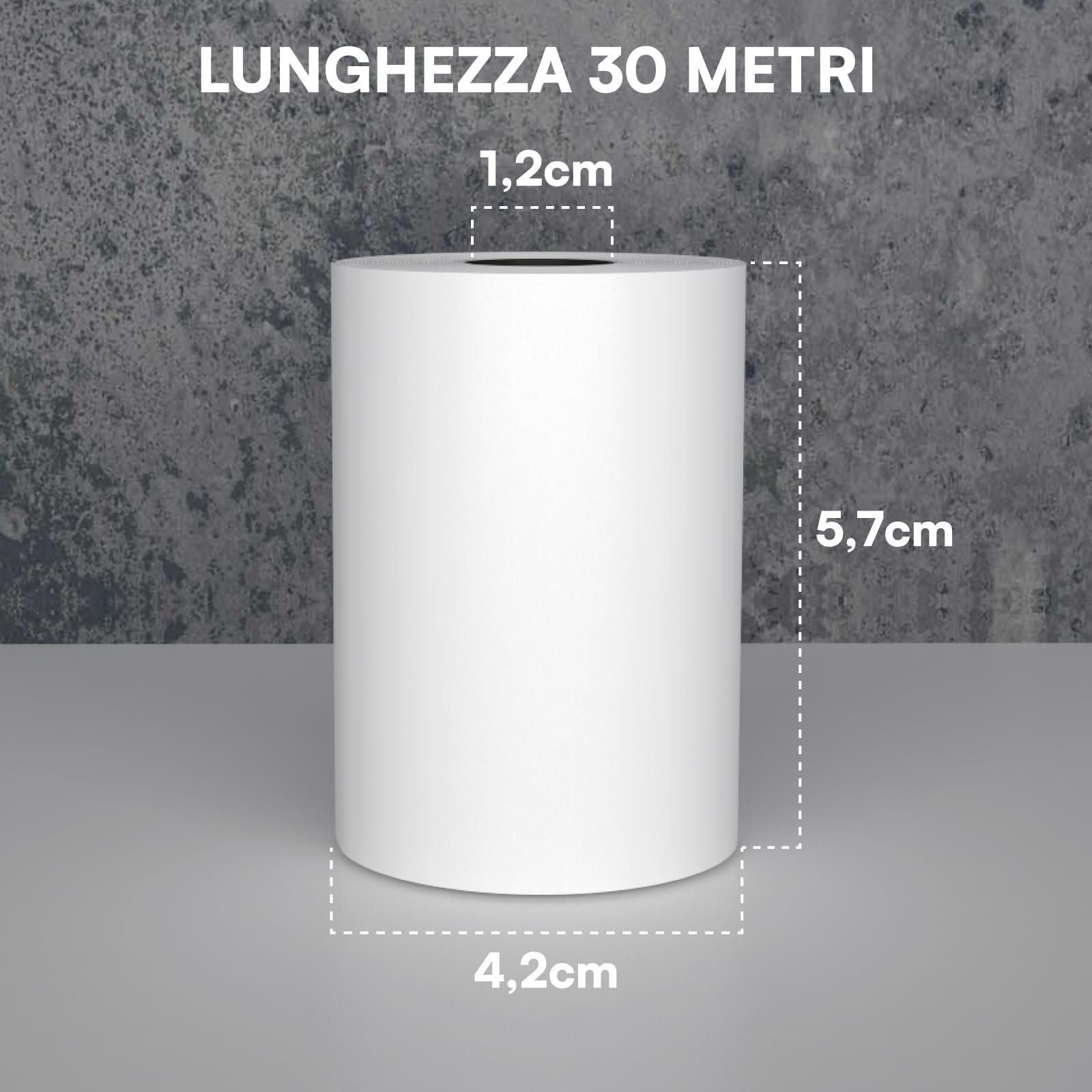 Rotoli Termici per Registratori di Cassa - 20 Rotolini di Carta Termica Omologata 57mm x 30m Universale di Alta Qualità con Diametro 42mm Senza BPA - Compatibili con Nexi Axerve Ingenico