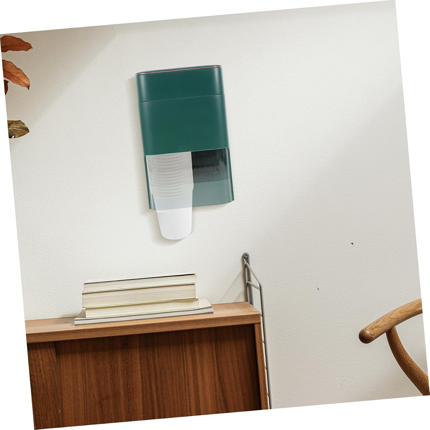 Zerodeko Pull Type Cup Dispenser Wall-mounted Cup Holder Material Space-efficient for Home Office