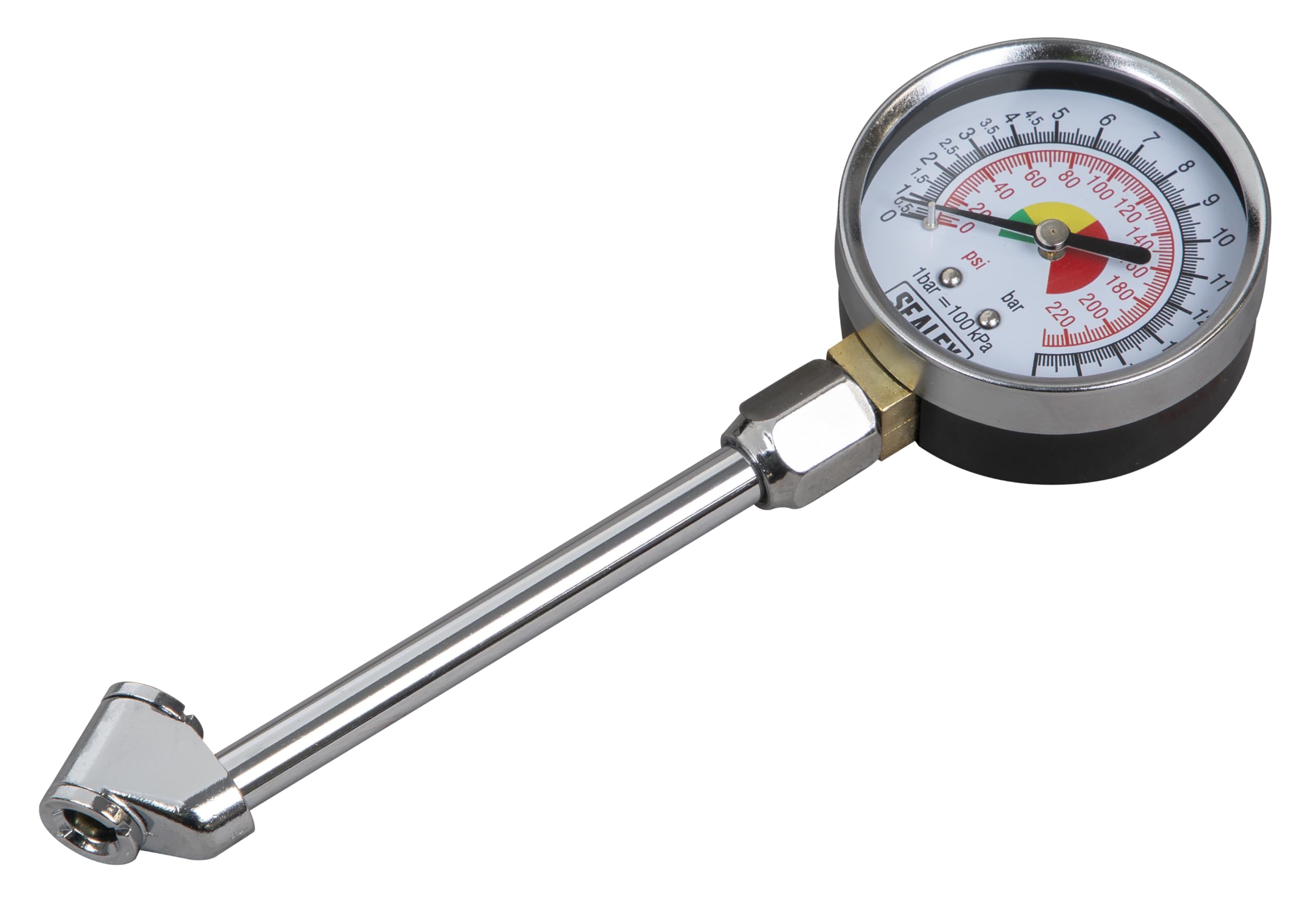 Sealey TSTPG34 Twin Connector Tyre Pressure Gauge