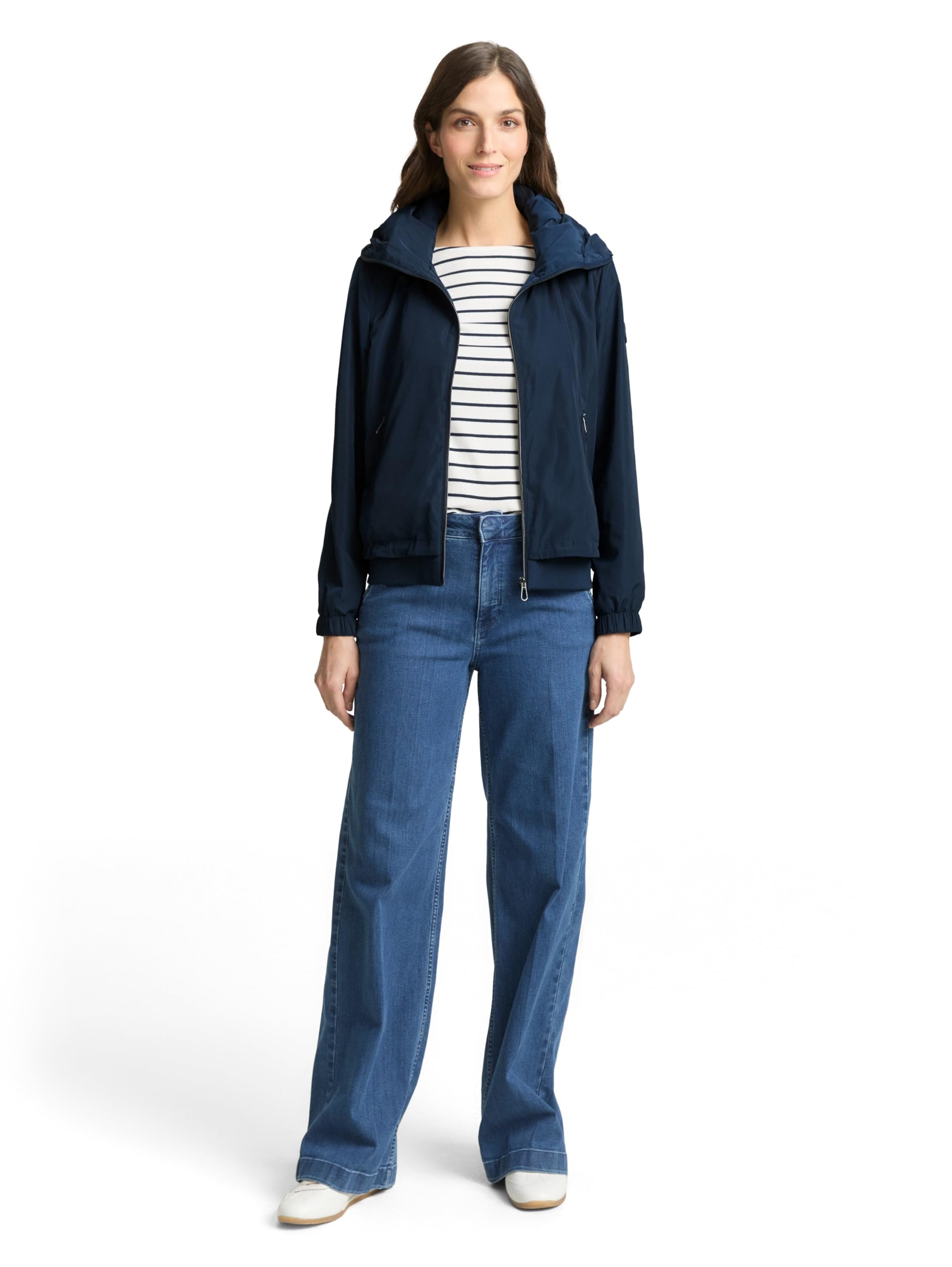 TOM TAILOR Damen Sommerjacke mit Stehkragen