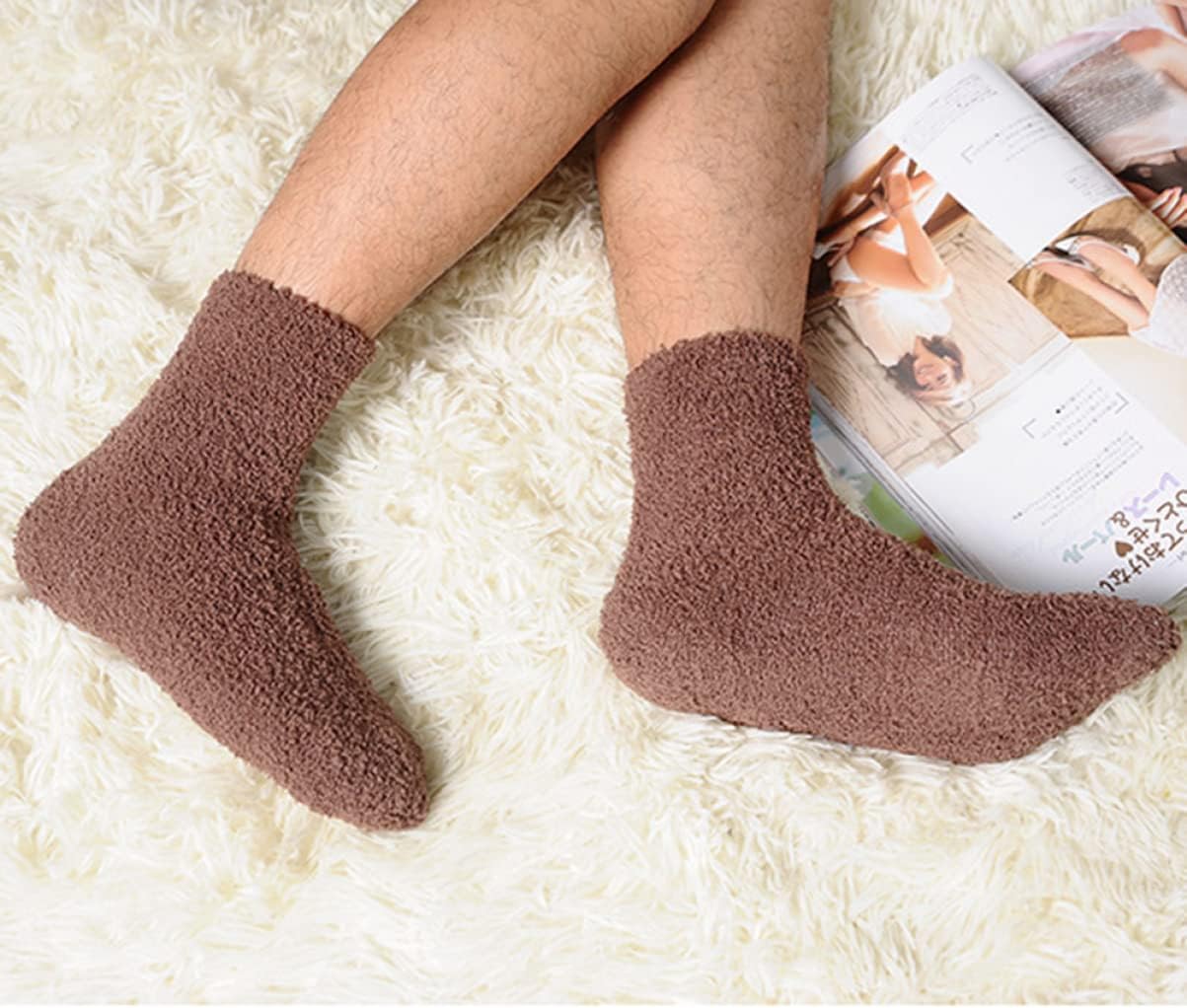 COLLBATH Sleep Socks Men Socks Sock for Men Floor Coral Fleece s Slippers Padded for