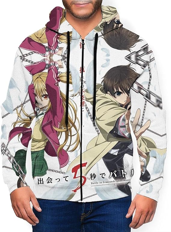 Amazon Co Jp 出会って5秒でバトル1 パーカー おしゃれ 長袖 カンガルーポケットプルオーバー 個性 パーカー 3dプリント創意デザイン チャック フード付 男女兼用 着服 秋 冬 スウェット ジャケット 上着 スウェット ファッション