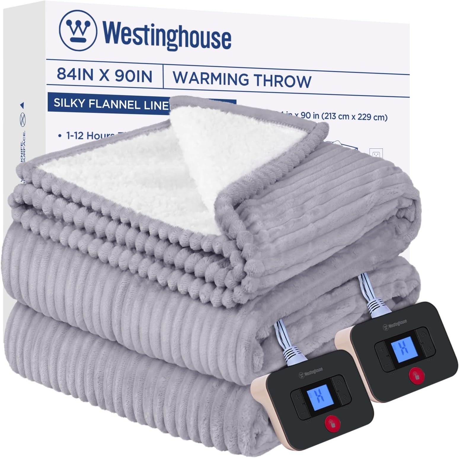 XINFUYUN Heated Electric Blanket Queen Size, Heating