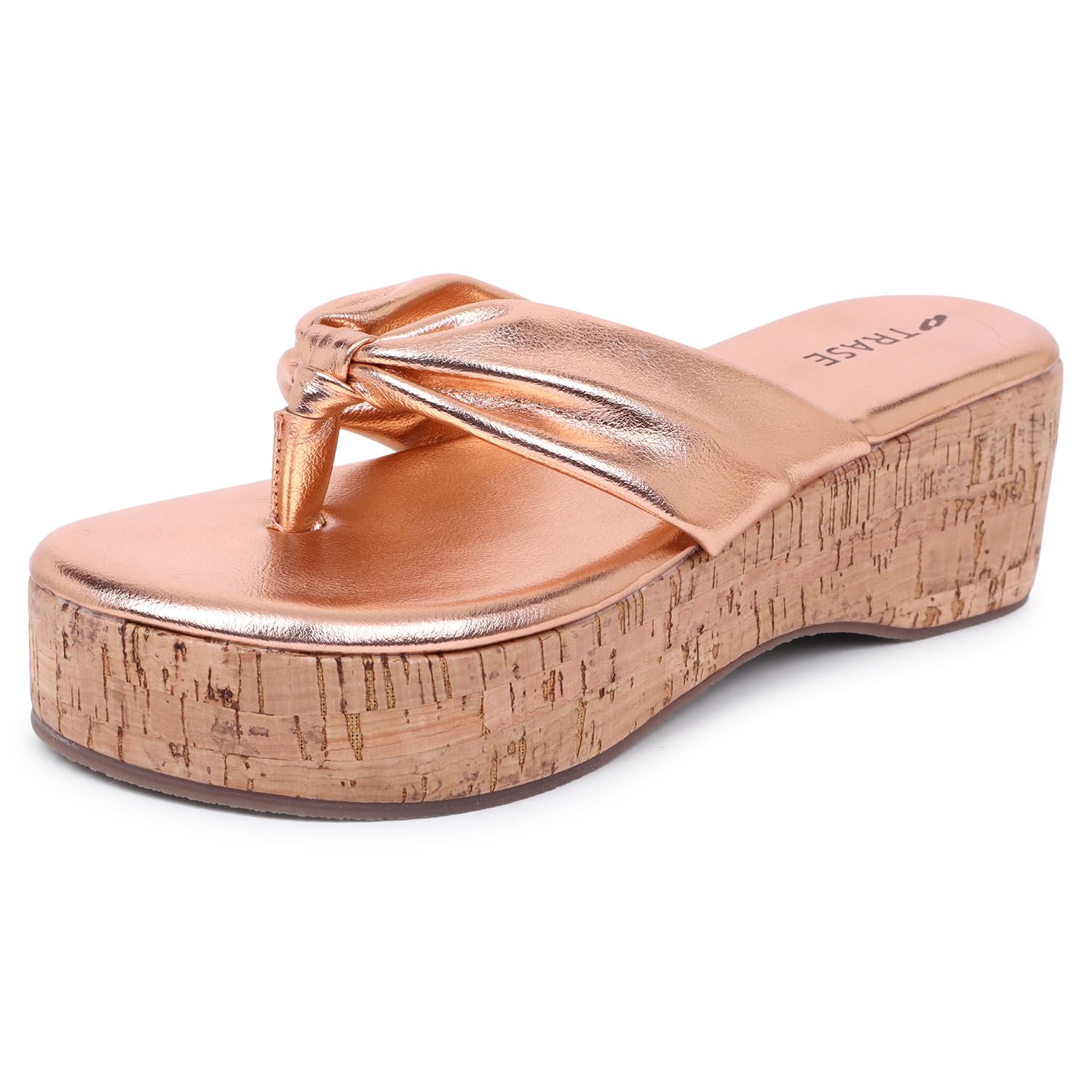 TRASE Helga Wedges Heels Sandals for Women, Casual Elegance with Ultimate Comfort (Rose Gold, 5 UK) (B0D9BR59G2) Amazon Price History, Amazon Price Tracker
