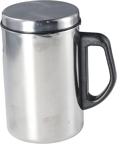 Leadigol Taza de café con mango, botella de agua portátil tapa de viaje termo camping frasco de vacío de acero inoxidable