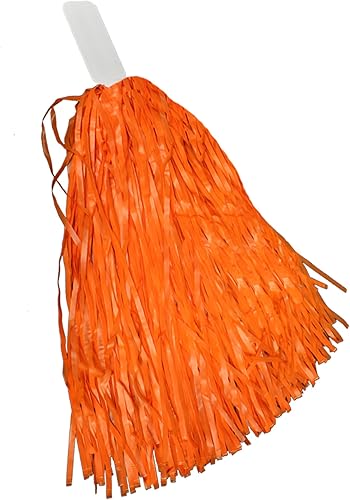 Miniatura 7 de Windy City Novelties Paquete de 12 pompones rojos de animadora  Suministros de animadora de equipo, colores del equipo, eventos deportivos,