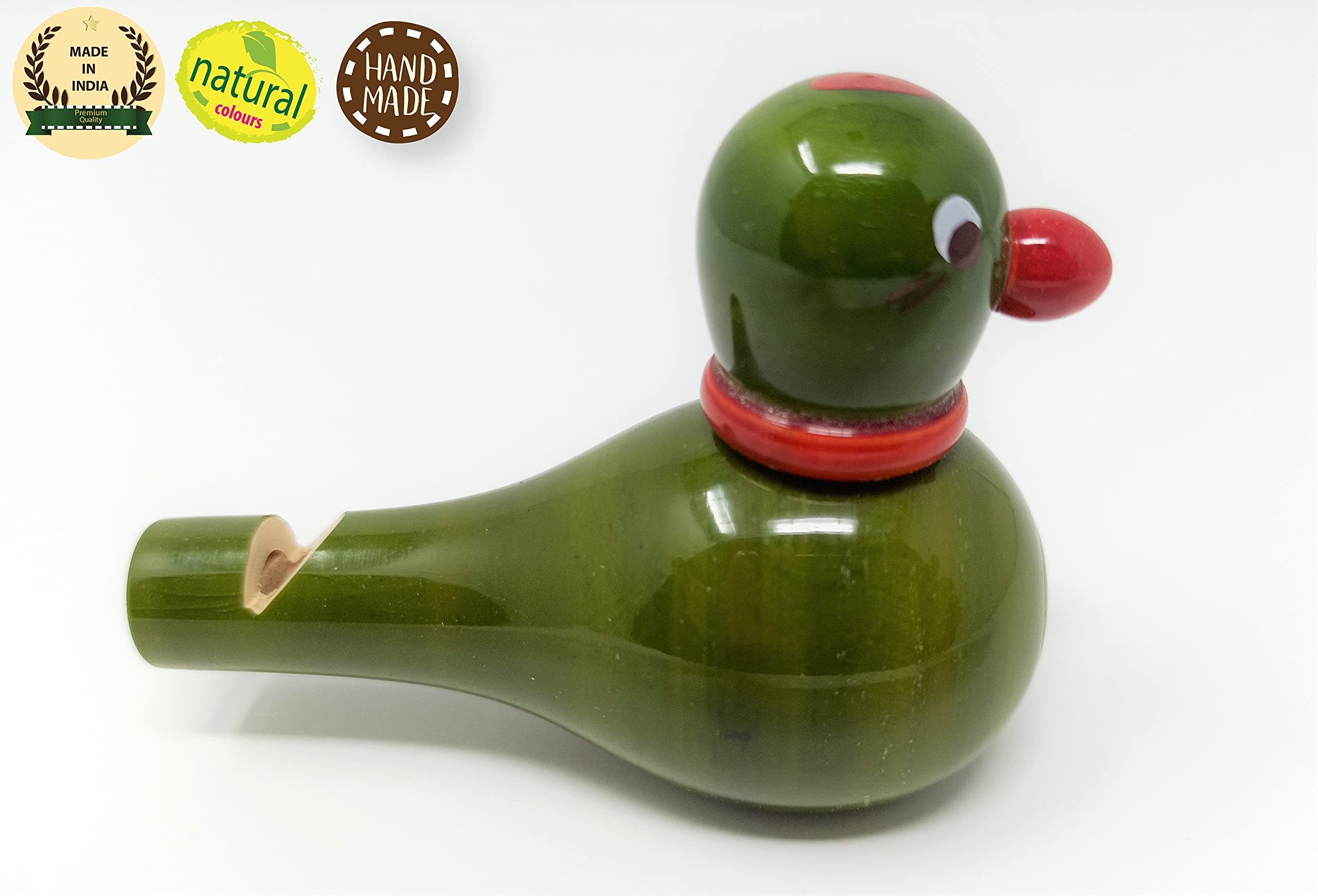 A&A Kreative Box Wooden Whistle Handcrafted Sound Toy Discover Sounds Develops Sensory Skills for Kids Toddlers Children (Potloo Parrot) - Image 2 thumbnail