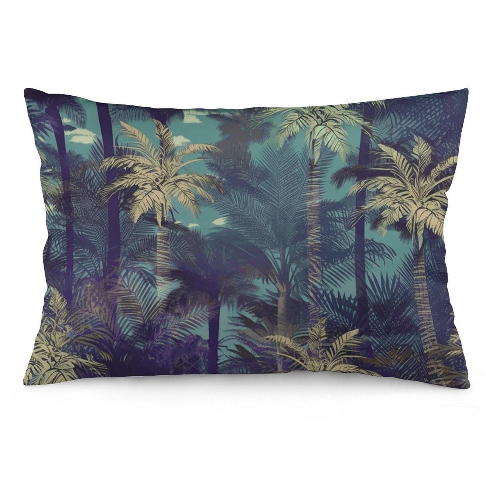 NTVOWPZO 2 Pack Decoration Throw Pillow Covers 16 "x24 Pillowcases Covers Fantasy Palm Tree Jungle Pillowcases Modern Farmhouse Home Decor Sofa Cushions Covers for Couch Bed Living Room