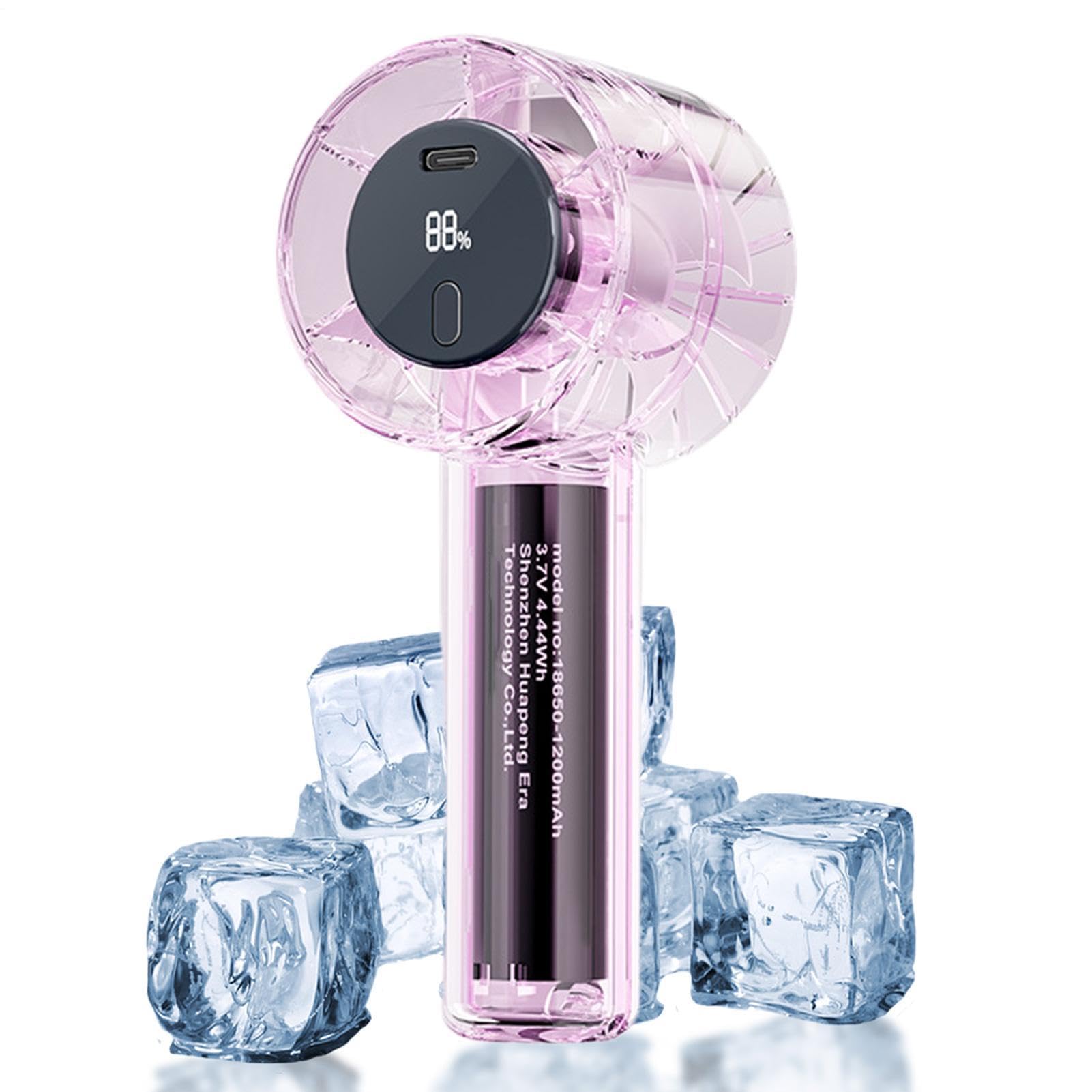 Mini ventilador de mano recargable con velocidad ajustable para verano