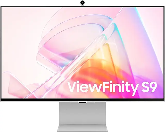 Imagen relacionada con SAMSUNG LS27C902PAUXEN - Monitor ViewFinity S9 S90PC 27” con resolución 5K, Pantalla Mate, calibración Inteligente, Thunderbolt 4 y Puerto DP, cámara 4K Slimfit, Plateado.