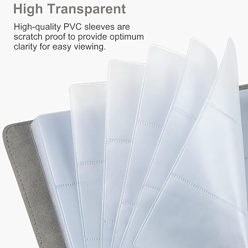 Miniatura 3 de MaxGear organizador de tarjetas de visita, portatarjetas, portatarjetas de negocios, almacenamiento de fundas, portatarjetas, titular de tarjeta de