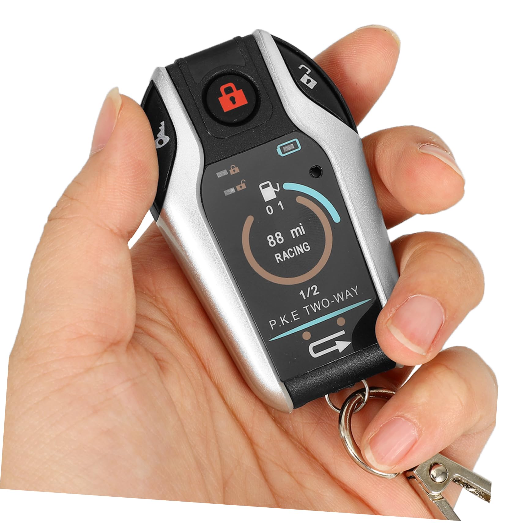 Sistema de Alarma Arranque Remoto para Motocicleta Auto Bloqueo y Desbloqueo Plástico Resistente Intemperie