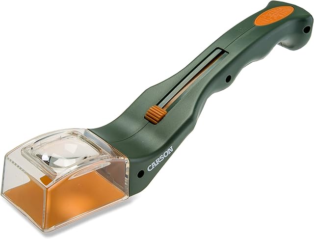 Carson HU-10 BugView Bug Catcher with Built in Magnifier, Green
