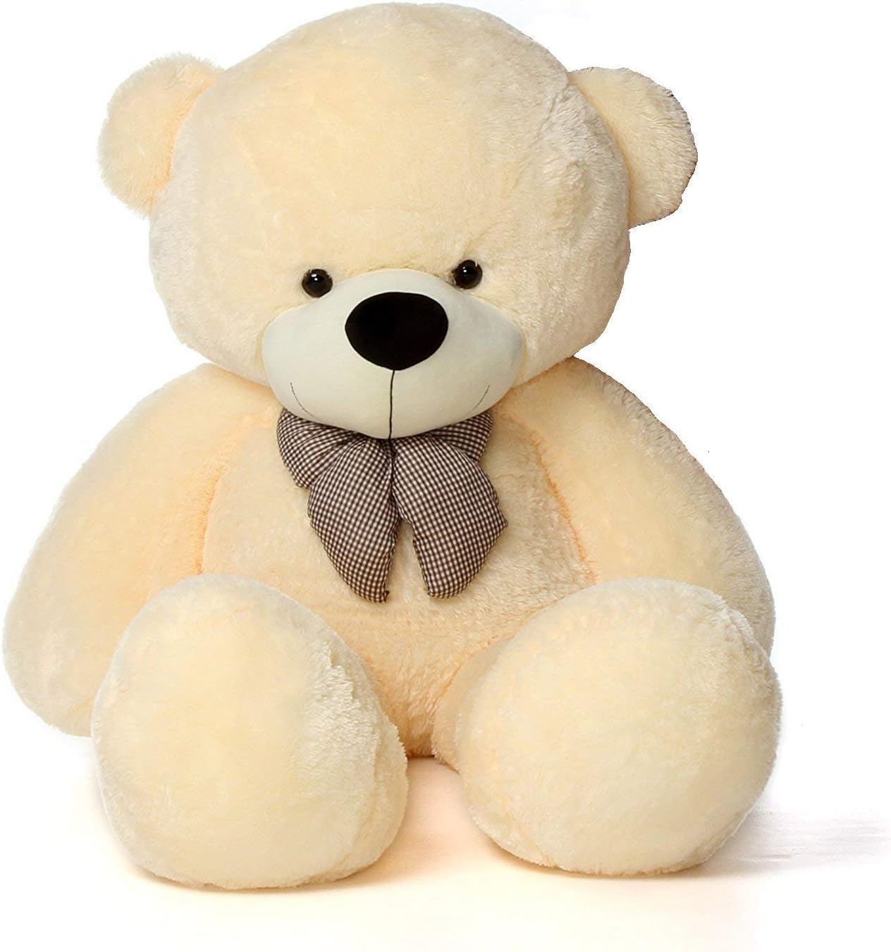 Frantic Ultra Soft Stuffed Lovable Spongy Hugable Non-Toxic Fabric Cute Perfect Teddy Bear for Special Birhtday/Anniversary/Valantine Day/Gift (Butter, 6 Feet)
