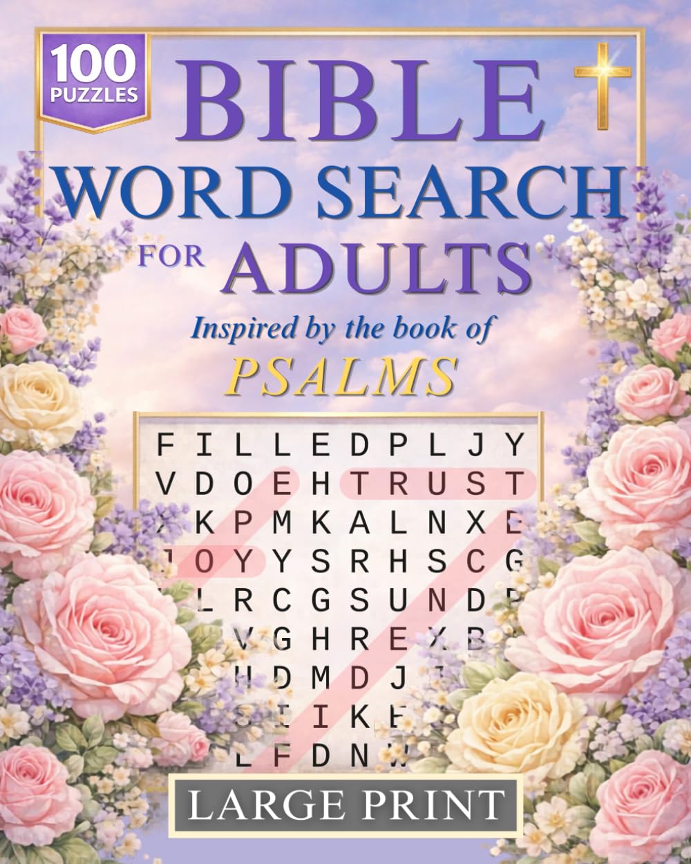 Bible Word Search for Adults: Large Print Word Search Puzzles for Relaxation and Focus