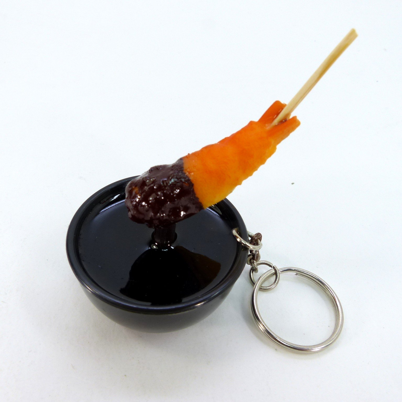 Amazon.co.jp: 食品サンプル キーホルダー 串揚げ エビフライ GS