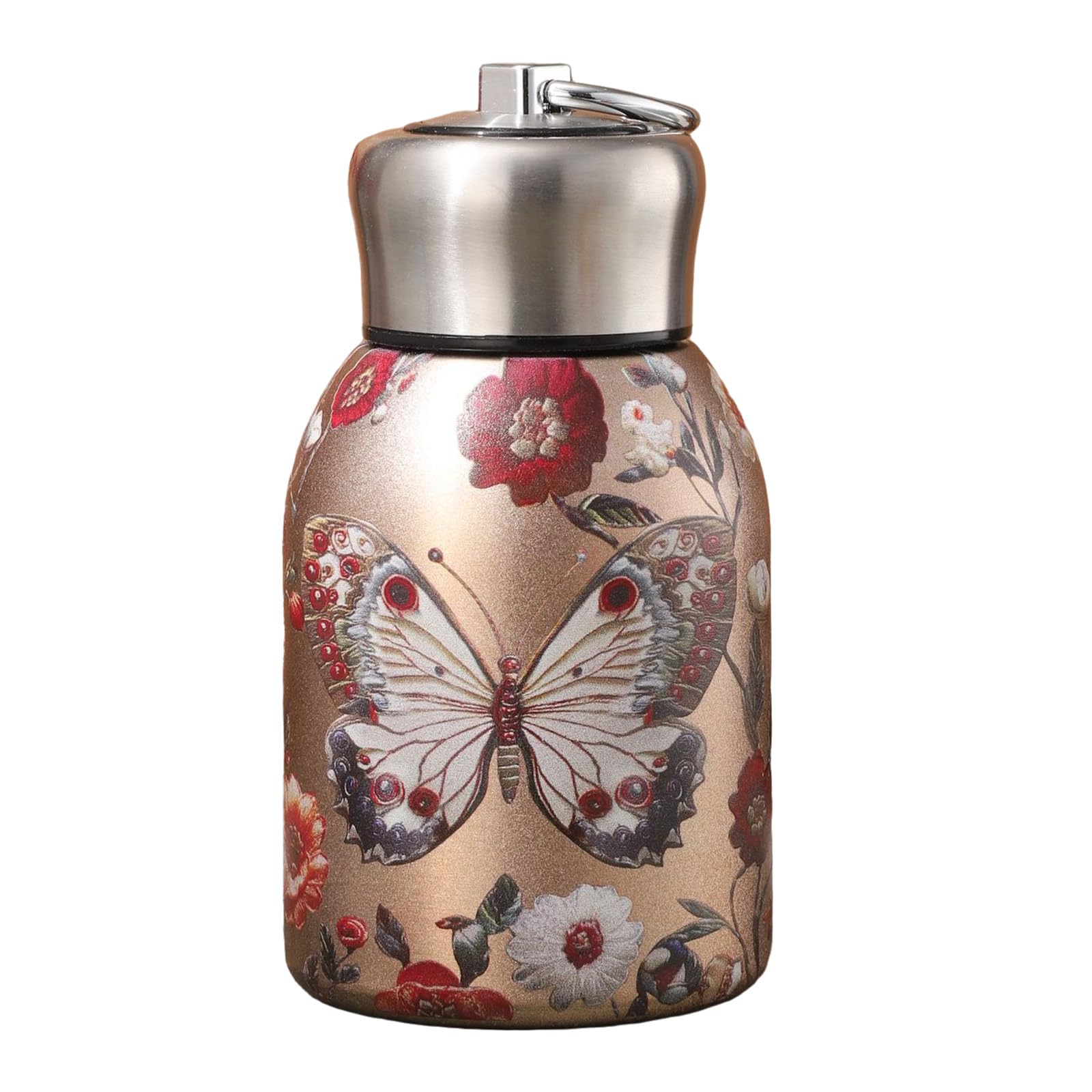 Buxuaaaa Walled Insulated Mugs 300ml Capacity Insulated Beverage Container Hot Drink 6hr Cold Drink 12hr Spill Proof Lid Stainless Steel Water Bottle