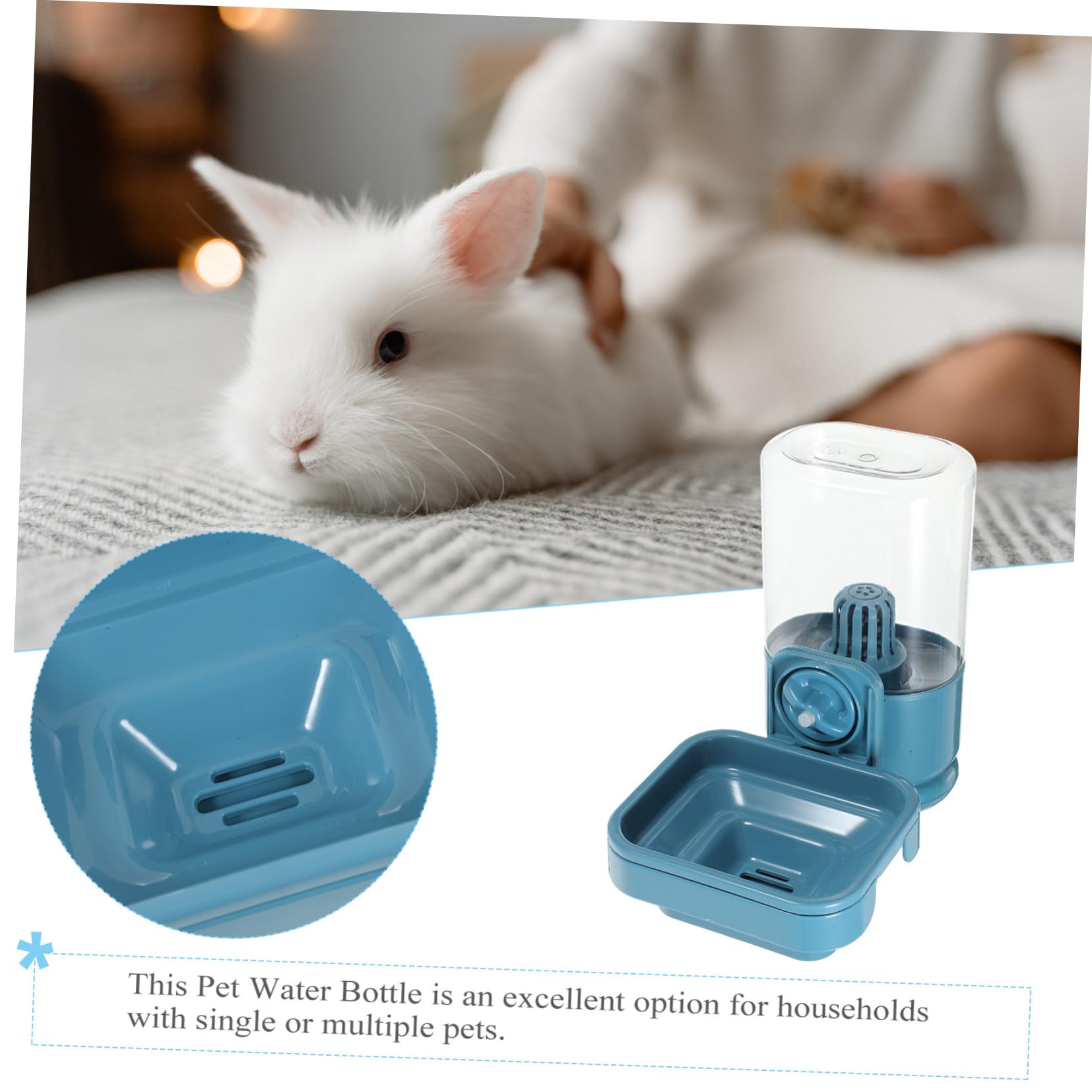 SUPVOX Distributore Acqua Per Conigli Mangiatoia Per Animali Domestici Dispenser Acqua Compatto Riutilizzabile Facile Da Appendere Alla Gabbia