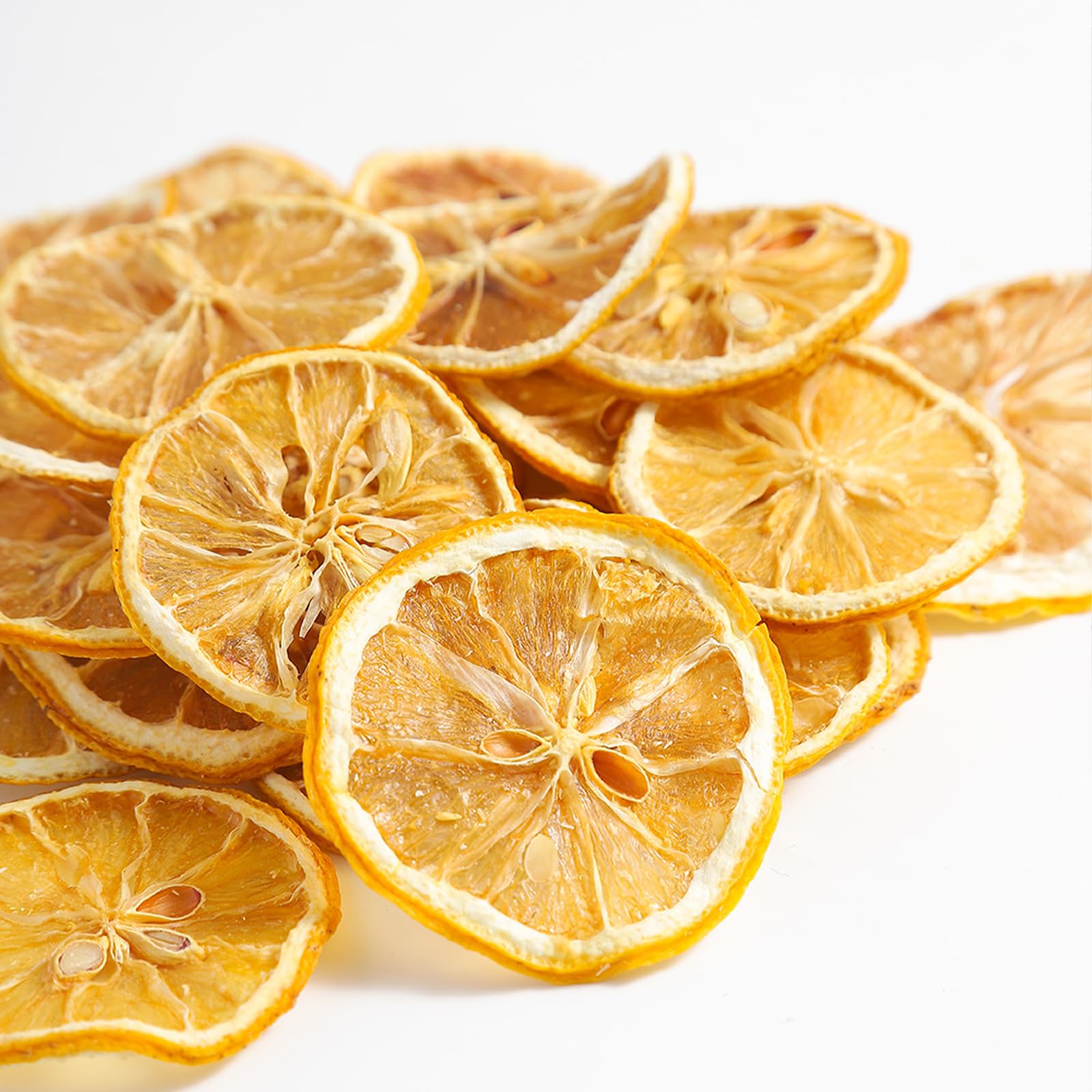 Fette di Limone Disidratate | Fette di Limone Naturale Puro 80 g | Adatto Per Spezie Per la Decorazione di Bevande