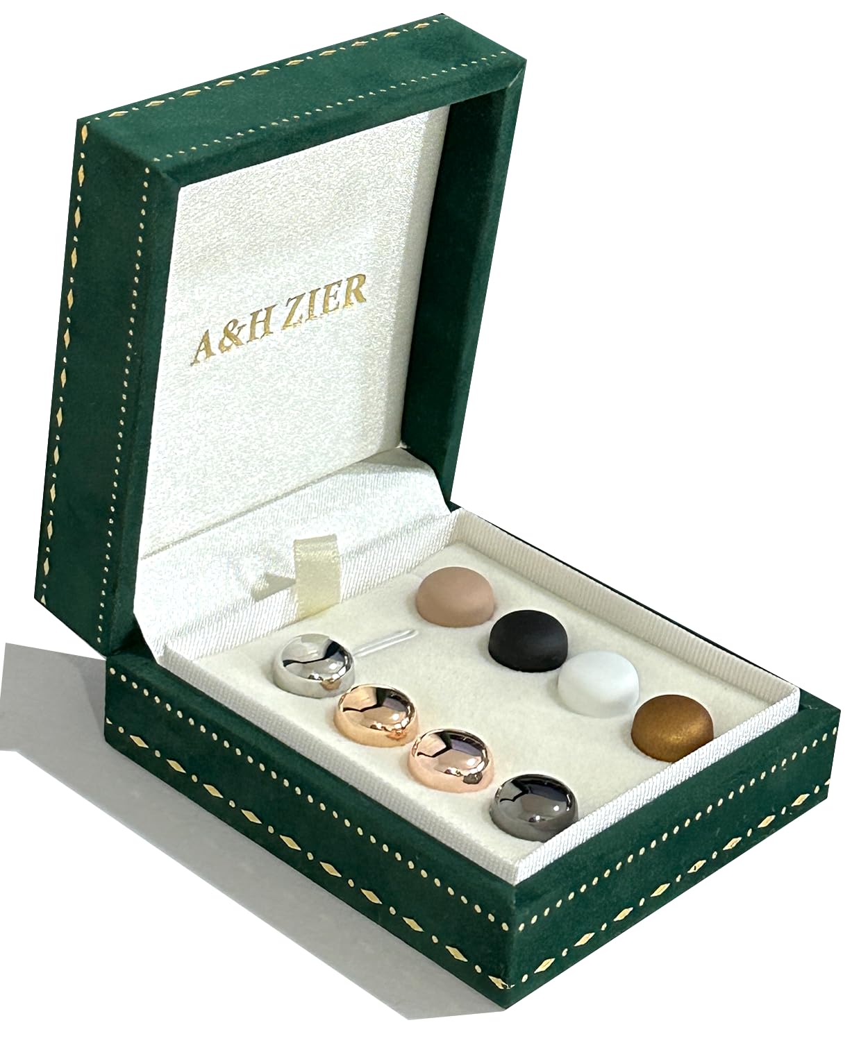 A&H Zier8-Pack Pinless Hijab Magnets, Strong No-Snag Scarf Pins for Women