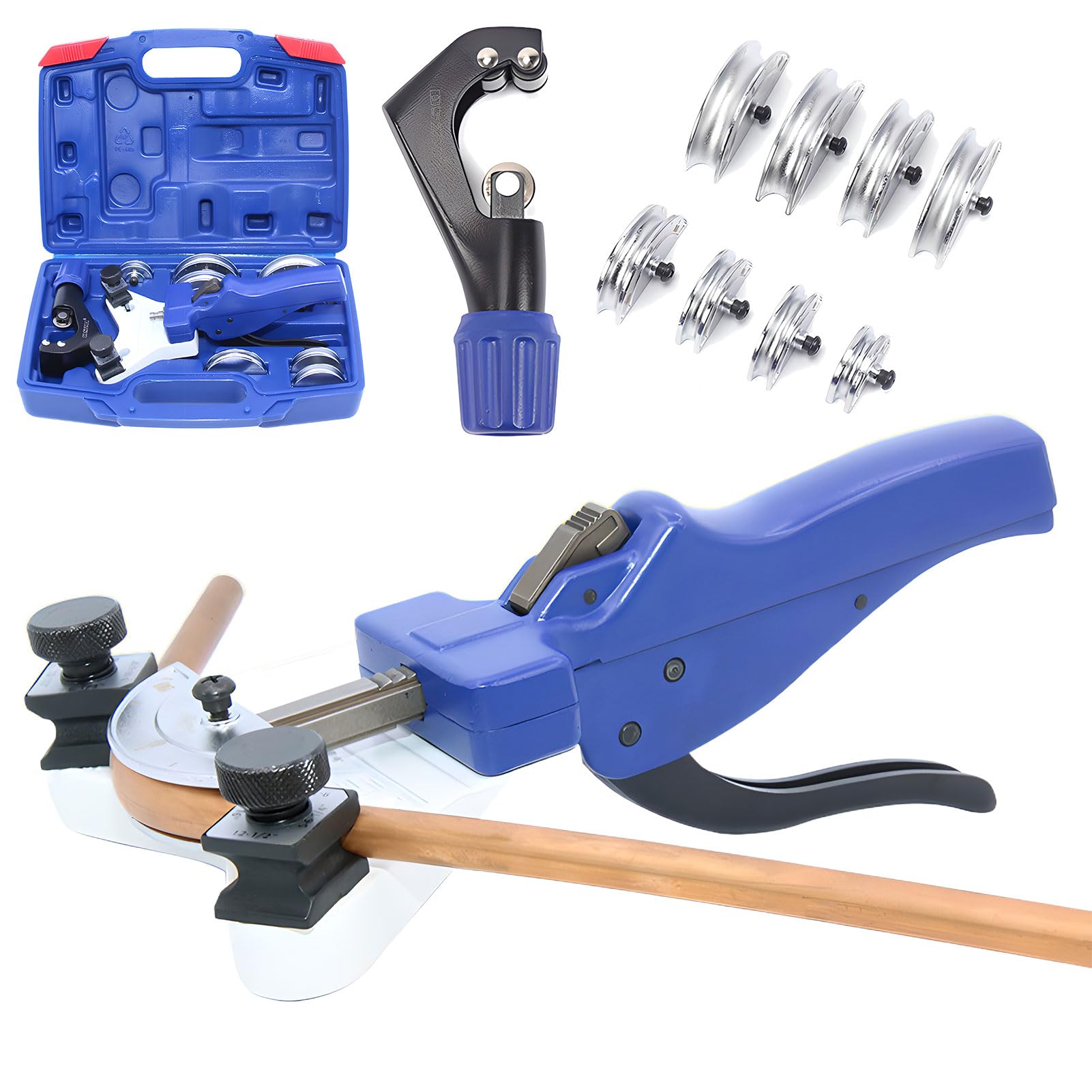 Kit de ciblage manuel avec outil de flexion de tuyaux cuivre aluminium à cliquet