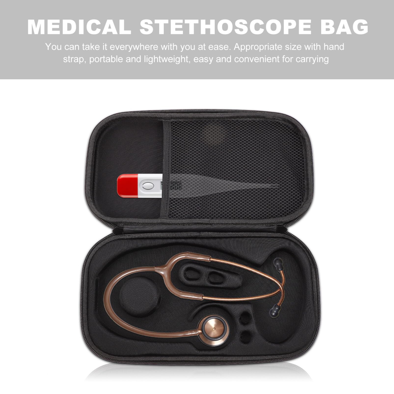 SOLUSTRE Protective Stethoscope Case Stethoscope Hard Carrying Case Stethoscope Carrying Bag Travel Case Nurse Accessories Storage Carrying Bag