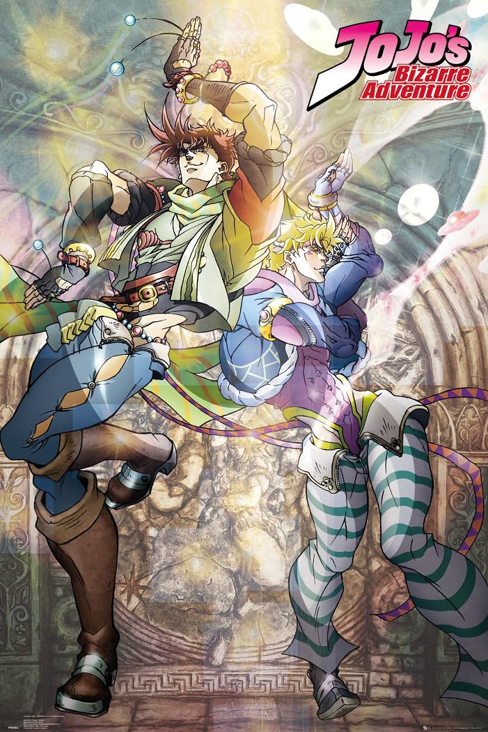 Close Up JoJo's Bizarre Adventure Poster Joseph and Ceasar 61 cm x 91.5 cm