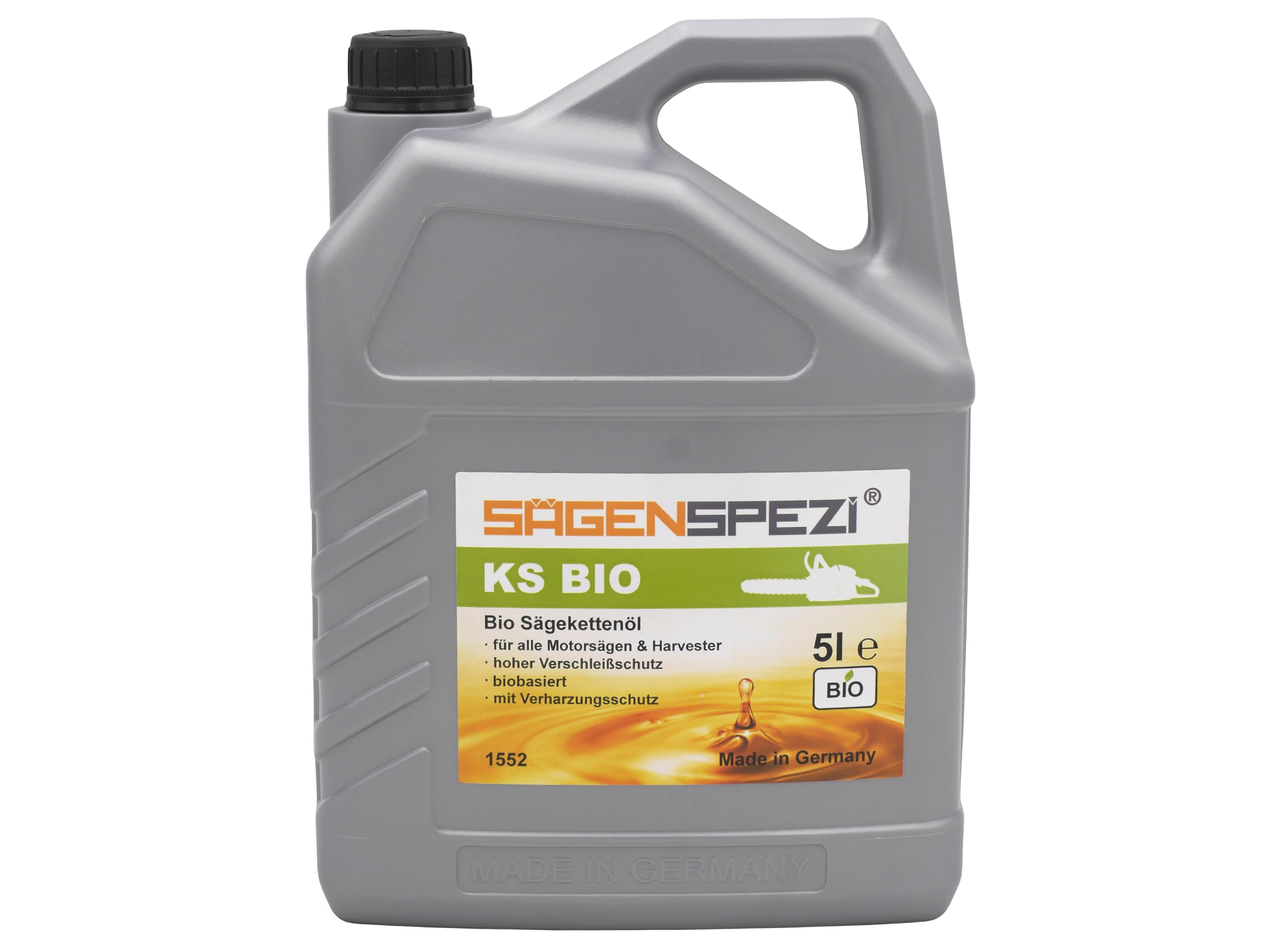 4x5 Liter Sägenspezi KS BIO Säge-Kettenöl Haftöl Bioöl für Motorsägen (insgesamt 20 Liter)