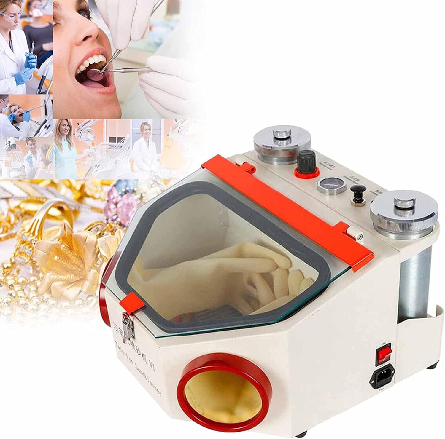 Dental Sandblaster, DoublePen Fine Sand Blasting Machine, 2 Pen + 2