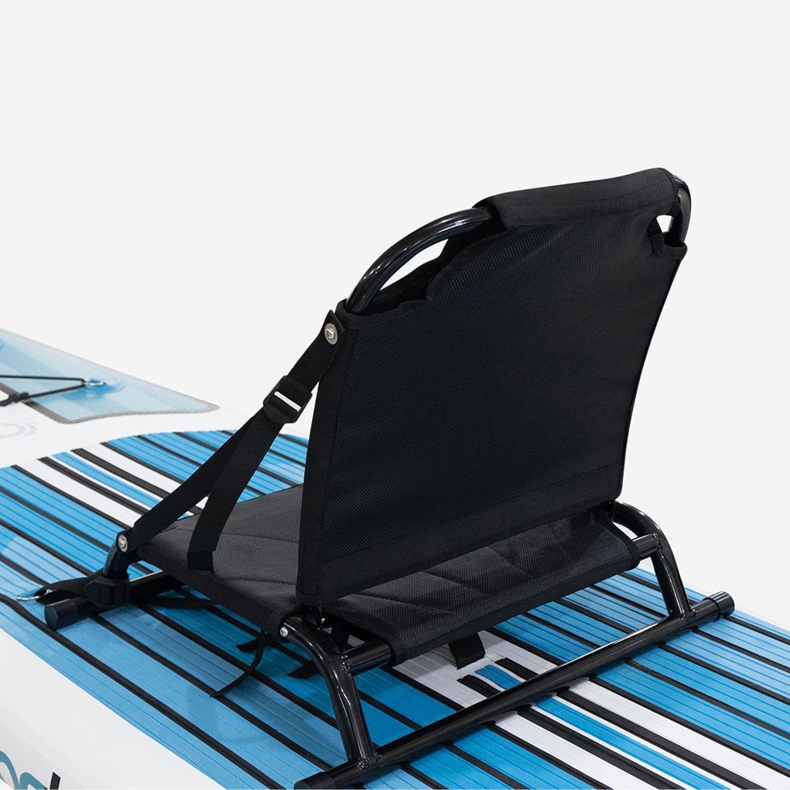 Fenteer Klapper Kajaksitz mit Aluminiumrohr und Maschentuch im Rückenlehne mit Einstellbarer Gurte Kanusitz für Kajakfahren Rafting