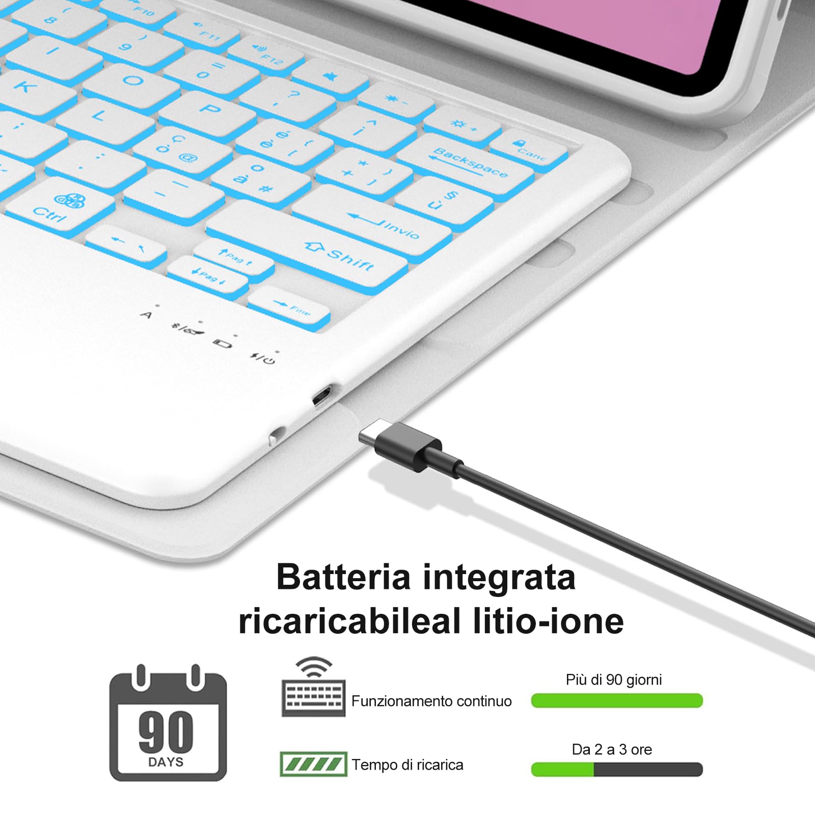 FOGARI Coque clavier pour Lenovo Idea Tab Pro 2025 12,7"