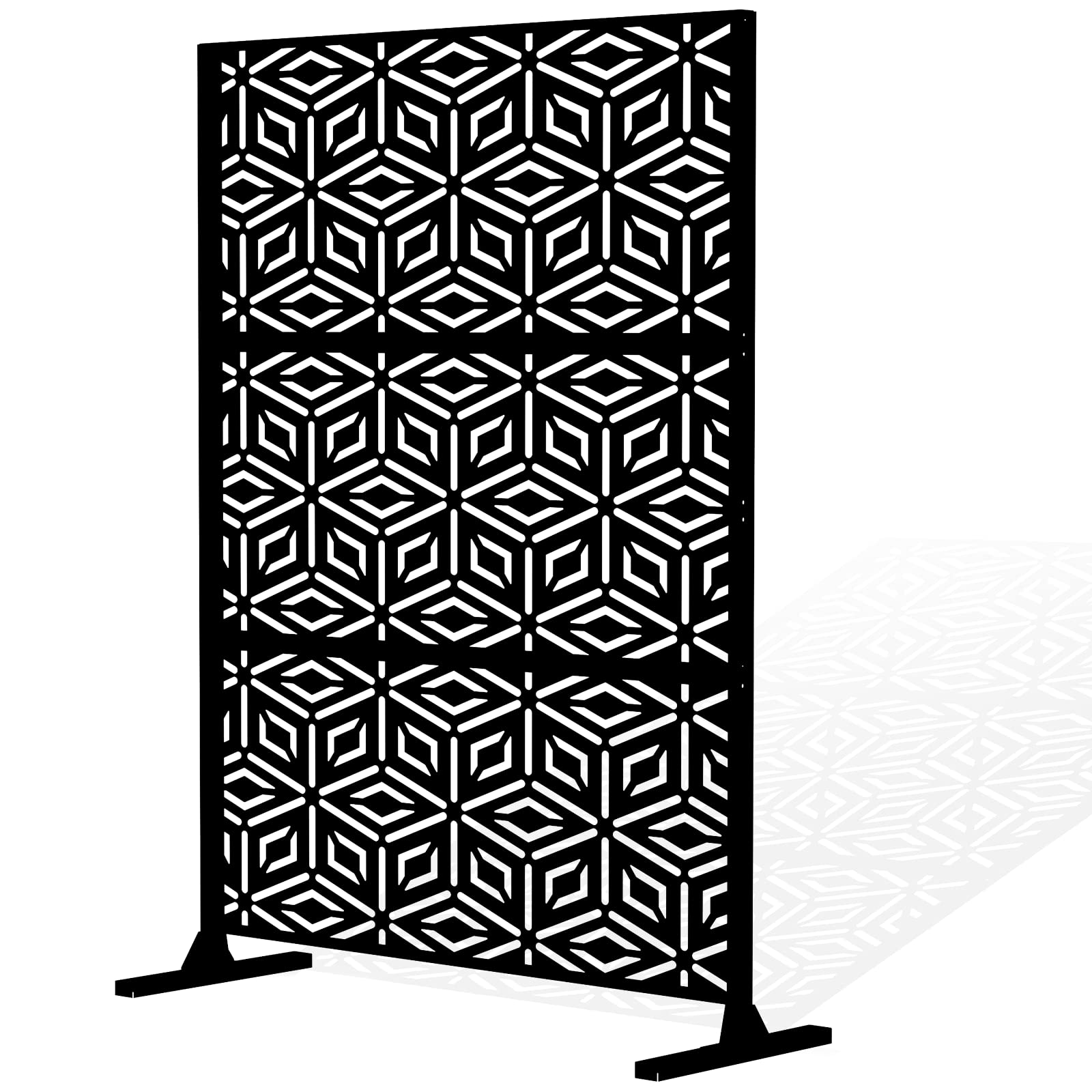 Buy 6FT x 4FT Outdoor Privacy Screen, Laser Cut Metal Privacy Screens