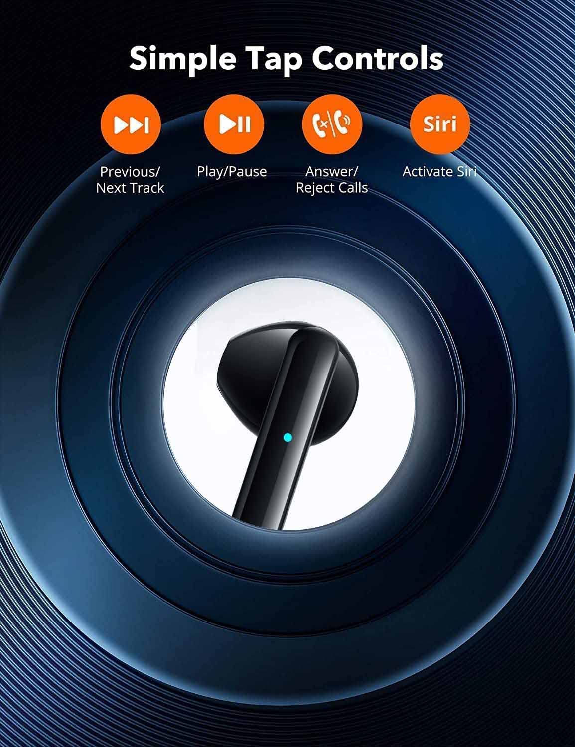 Auricolari Bluetooth Auricolari Senza Fili Noise Cancelling In Ear Stereo Hifi Auricolare Sport Impermeabile Cuffie Con Scatola di Ricarica Per Andriod IOS