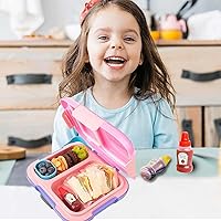 Vista 2 de 4 mini botellas de condimentos, mini botella de ketchup, pequeñas botellas exprimibles para condimentos, contenedor de salsa para lonchera, caja