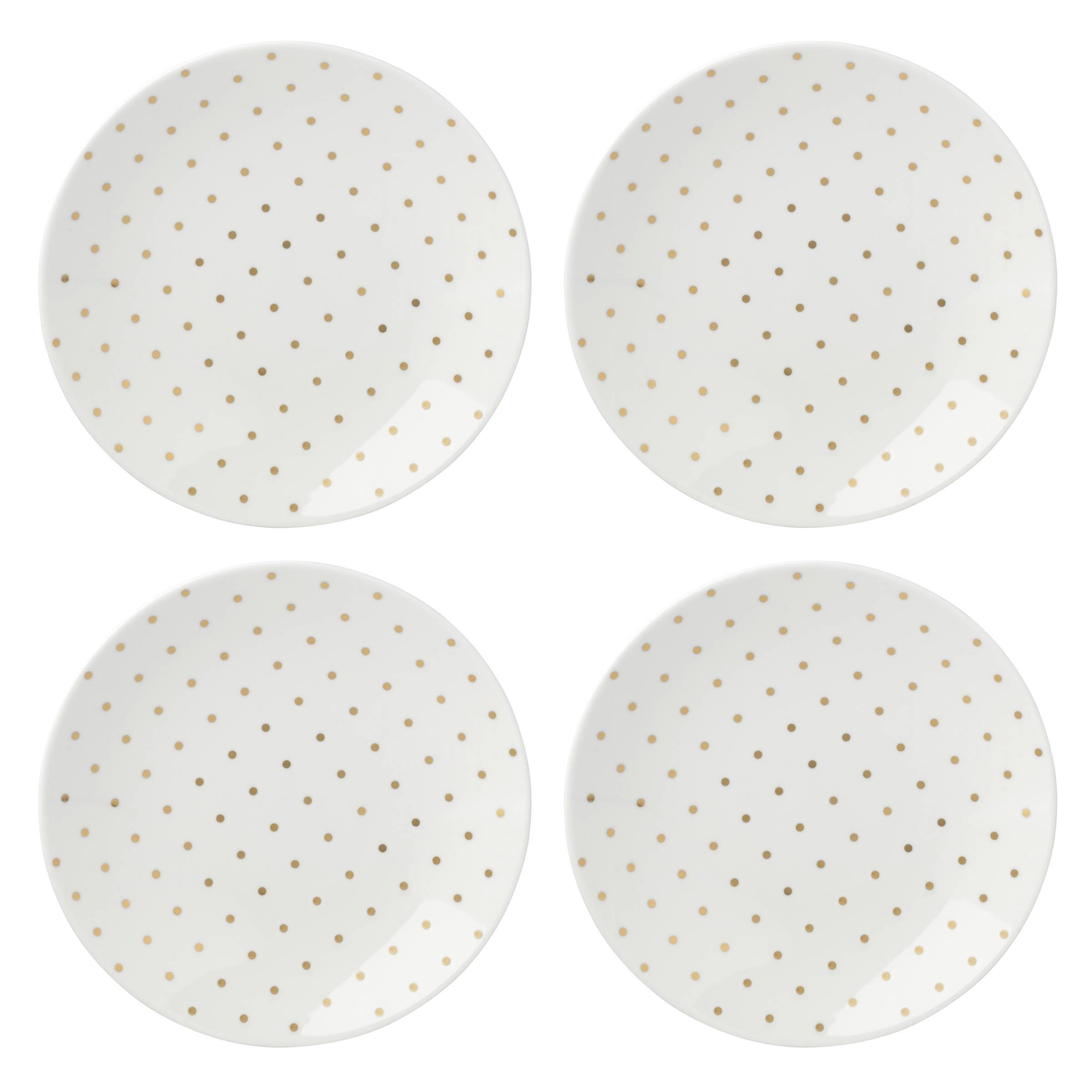Kate Spade New York Everdone Lane Tidbit Appetizer Plates, Set of 4