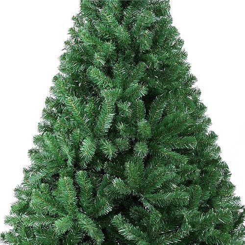 Miniatura 6 de YAHEETECH - Árbol de Navidad artificial parece natural con bisagras, pino de Navidad con soporte plegable, fácil de armar.