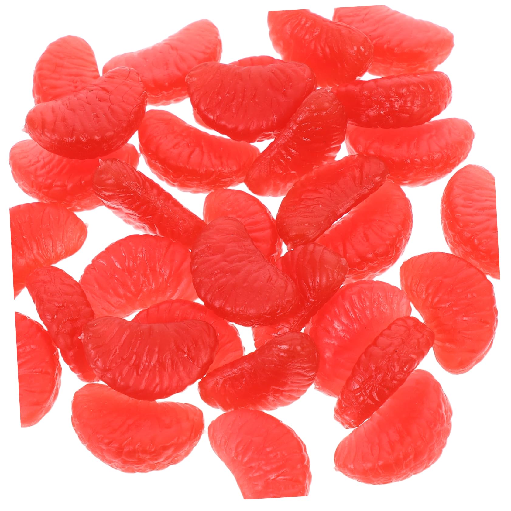 Toyvian 5 Sätze Mini Orangefarbene Scheiben Charms Für Diy Bastelprojekte Telefon Dekoration Und Haarschmuck Langlebig Und Leicht Zu Verwenden 32 Stück * 5