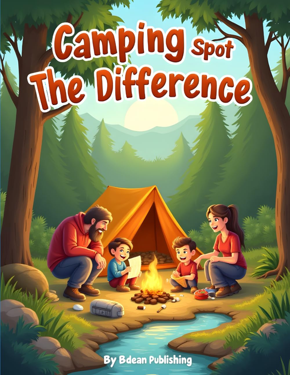 Camping Spot The Difference: Fun Outdoor Puzzles for Kids Packed with Nature, Tents, Campfires, and Woodland Adventures