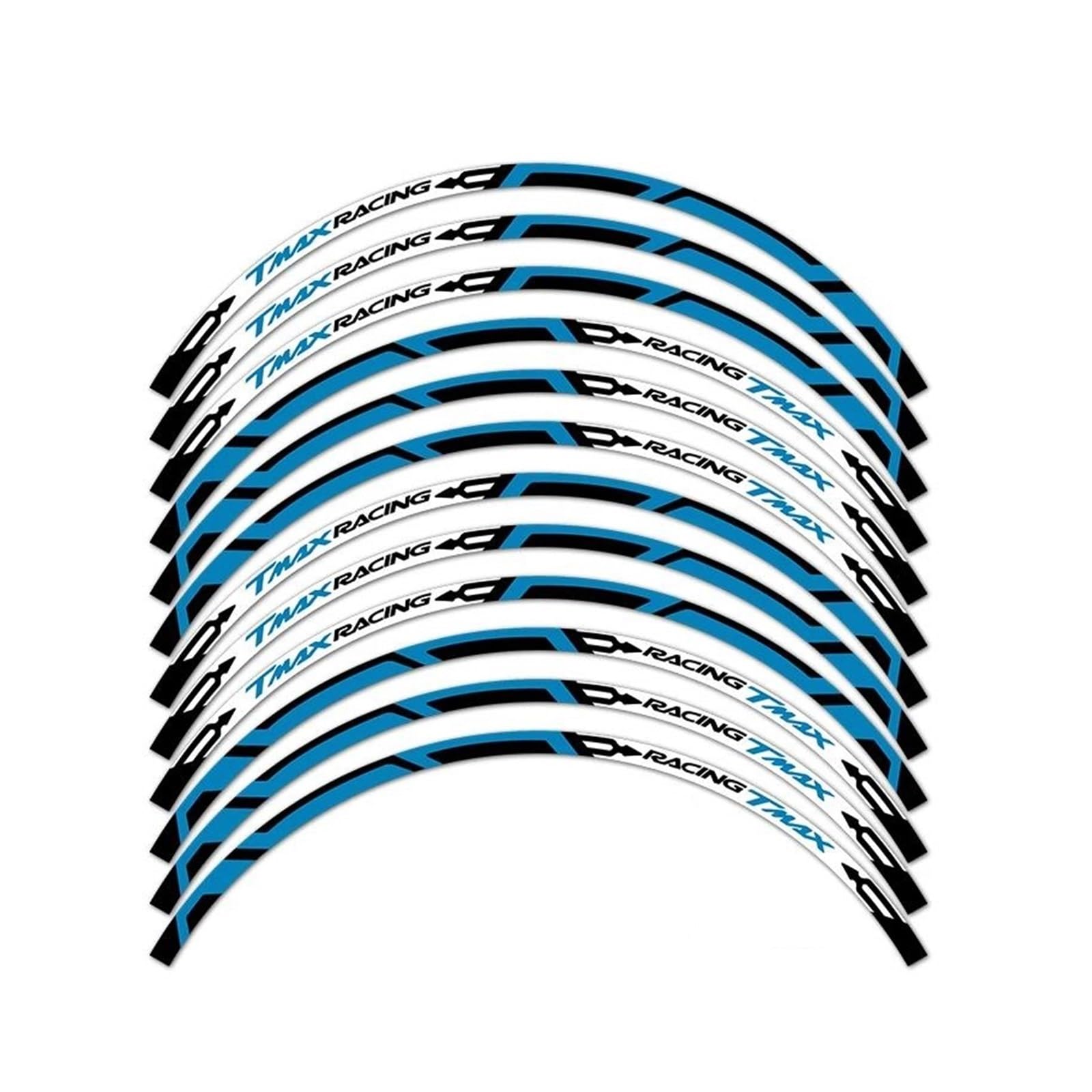 for Tmax 530 560 500 Reflective Wheel Rim Sticker Scooter Hub Stripe Tape Decal Waterproof