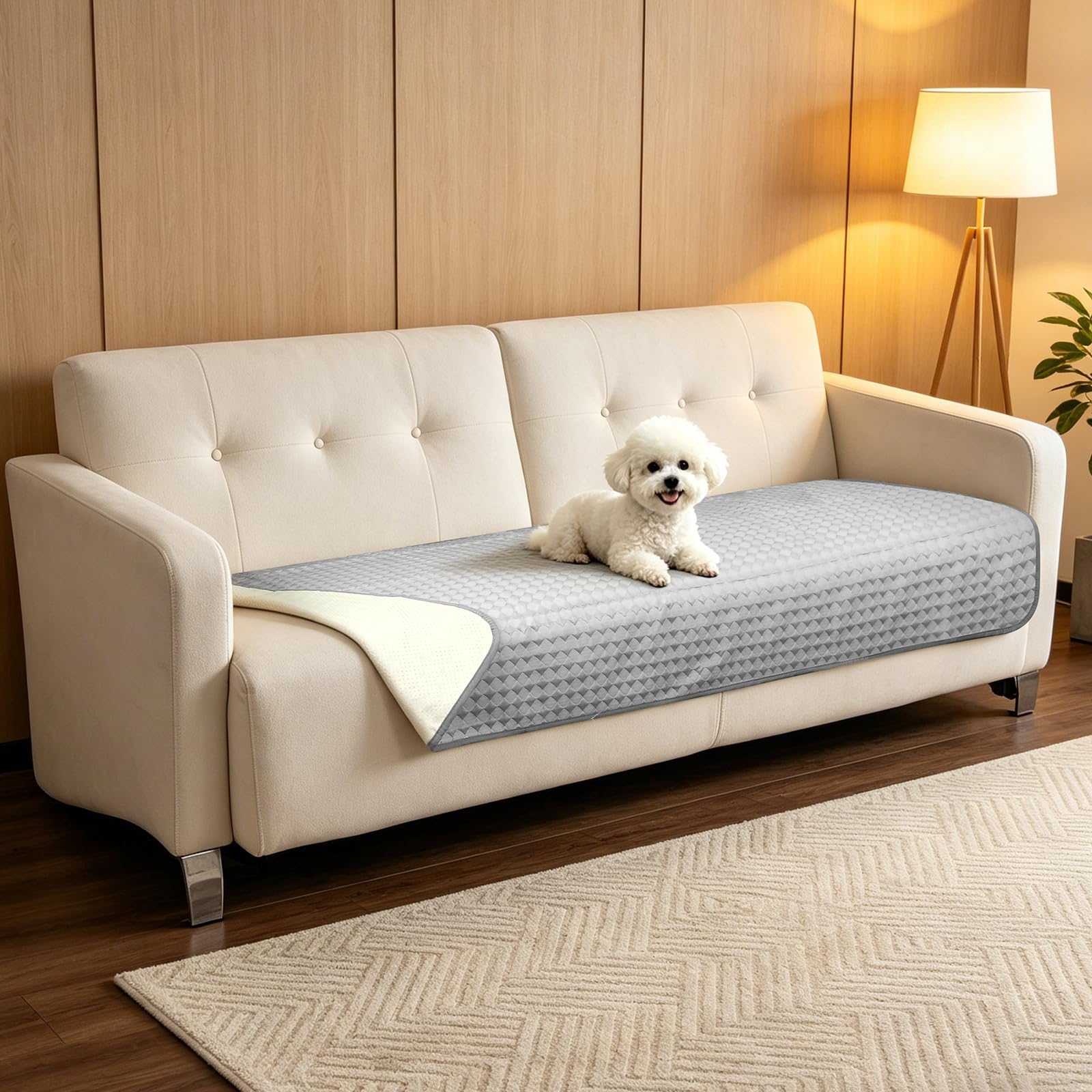 Hundedecke für Sommer, robuste Hundematte für Sofa Bett, Kühldecke Hunde, Waschbare Hundedecke für Hunde und Katzen 76x190CM