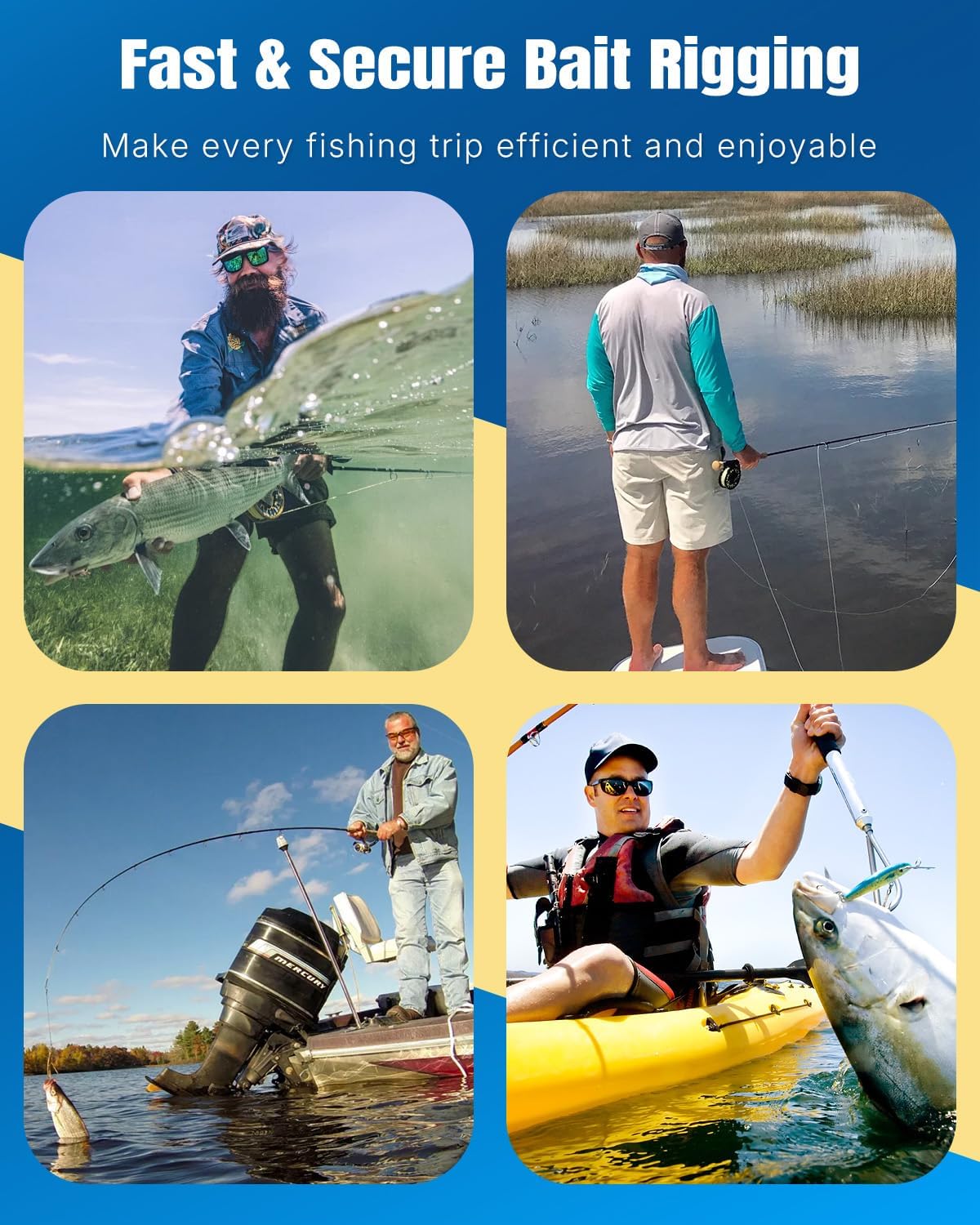 Pawfly 300 Pcs Fishing Power Speed Clips, Fishing Speed Clips for Fishing Lure Quick Change, High Strength Stainless Steel Fishing Clip, Saltwater Freshwater Lure Connector Tackle,Topwater Speed Clip - Image 7