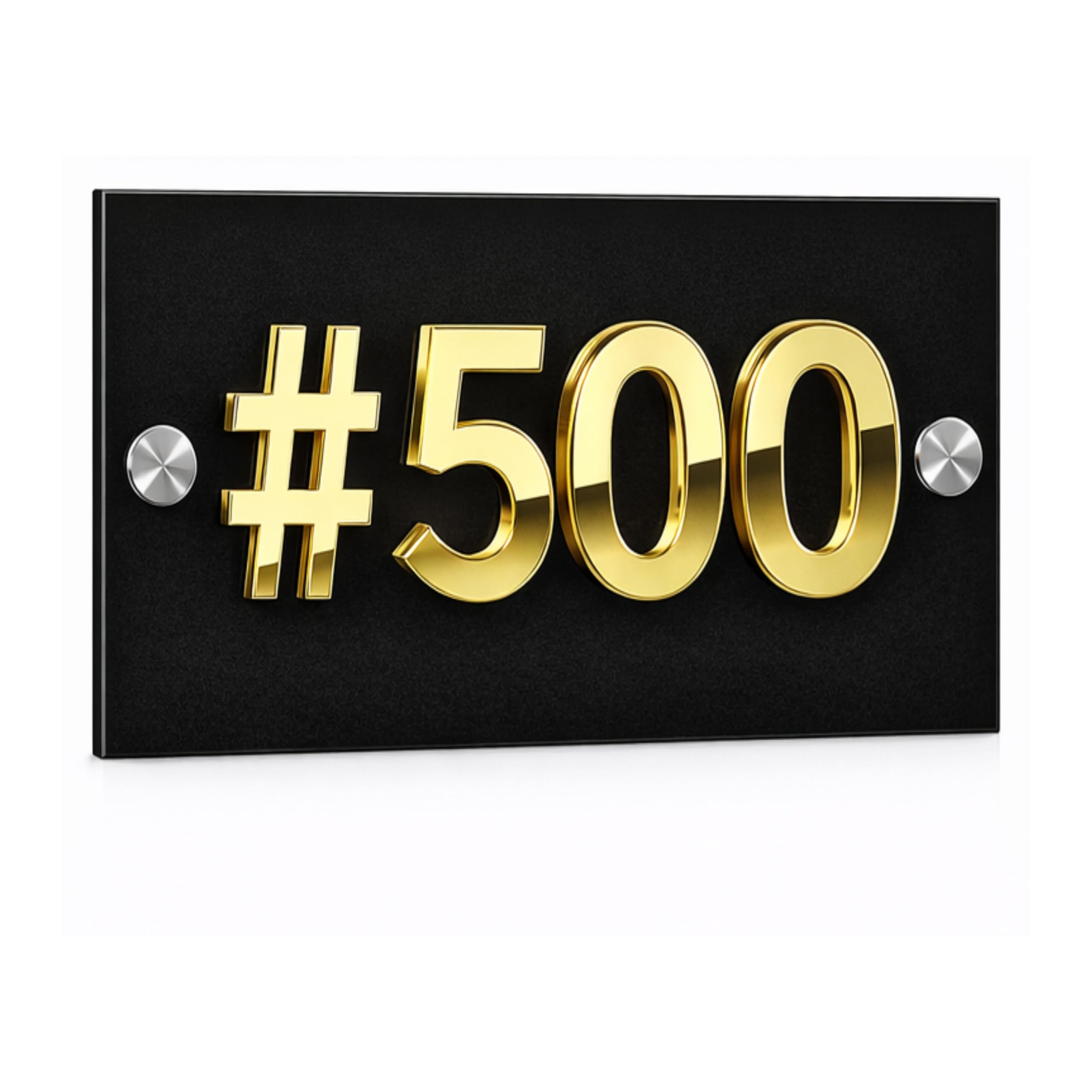 Customized Number Plate for Home, Hotel, Office, Mall, Apartment, Flat, School, College Waterproof & Durable Door Sign, Stylish Indoor, Outdoor Name Plate (ACRYLIC 6x4 Inches) (GOLD) — Amazon image 7