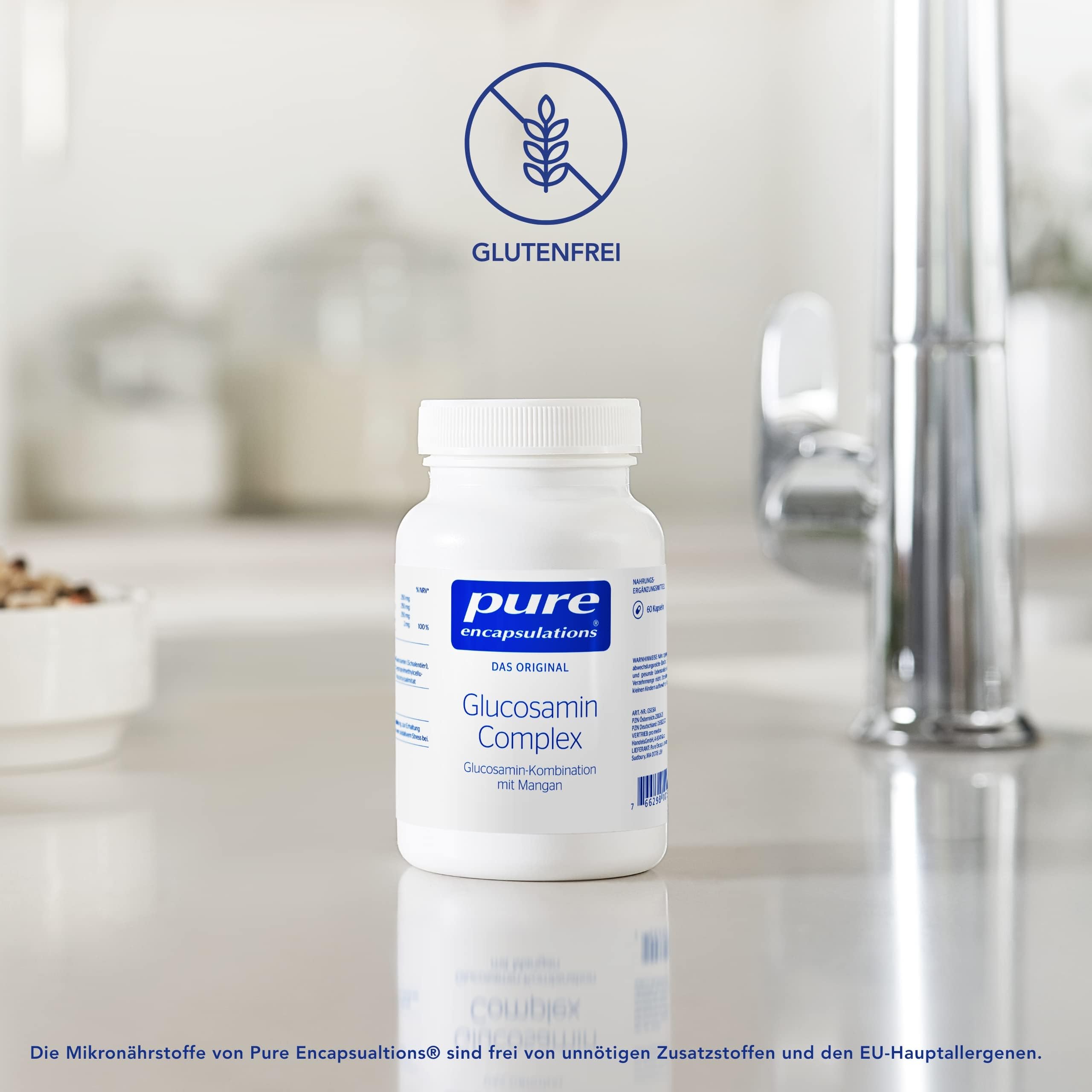 Pure Encapsulations - Glucosamin Complex - Mit Mangan für Knochen und Bindegewebe - 60 Kapseln
