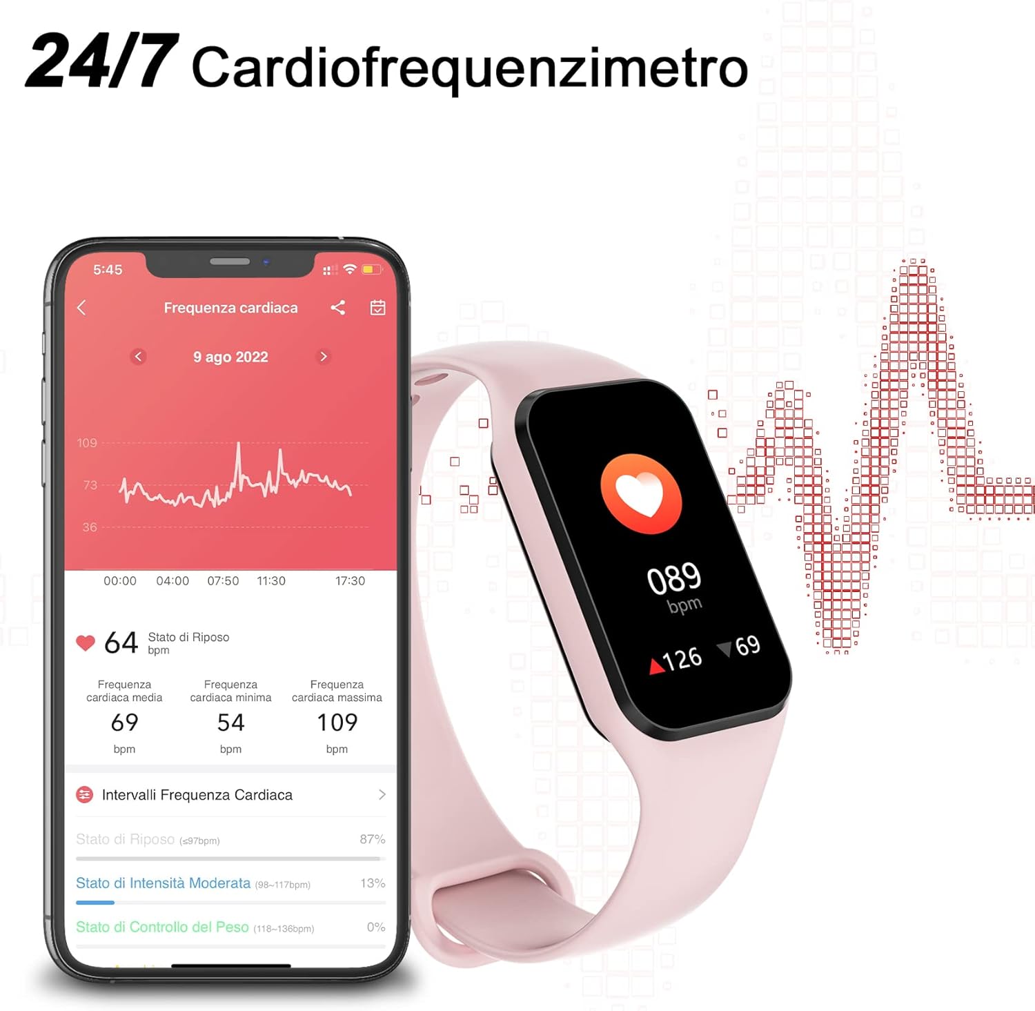 FeipuQu Smartwatch Uomo Donna, 5 ATM Impermeabil con Cardiofrequenzimetro/SpO2/Sonno/Contapassi, Notifiche Smart Watch Orologio Fitness Activity Tracker per iOS Android (2 Cinturini) FeipuQu Smartwatch Uomo Donna, 5 ATM Impermeabil con Cardiofrequenzimetro/SpO2/Sonno/Contapassi, Notifiche Smart Watch Orologio Fitness Activity Tracker per iOS Android (2 Cinturini)