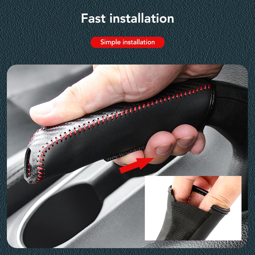 Copertura Morbida Per Freno A Mano Auto - Per Ford Fiesta MK7 (2009-2017) E Ecosport (2012-2017), Antiscivolo