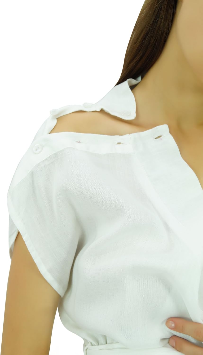 Bimba Maternity Robe Nursing Coverup with Side Shoulder Buttons