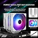 Thermalright Peerless Assassin 120 White ARGB CPU Air Cooler, 6 Heatpipes, 5V ARGB Lighting, Dual ARGB Fans, 1550rpm±10%, for AM4/ AM5/Intel lga1150/1151/1200/2011/1700/1851 gallery image